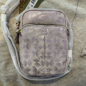 New, Unused, American Leather mini Crossbody in Lavender Skies